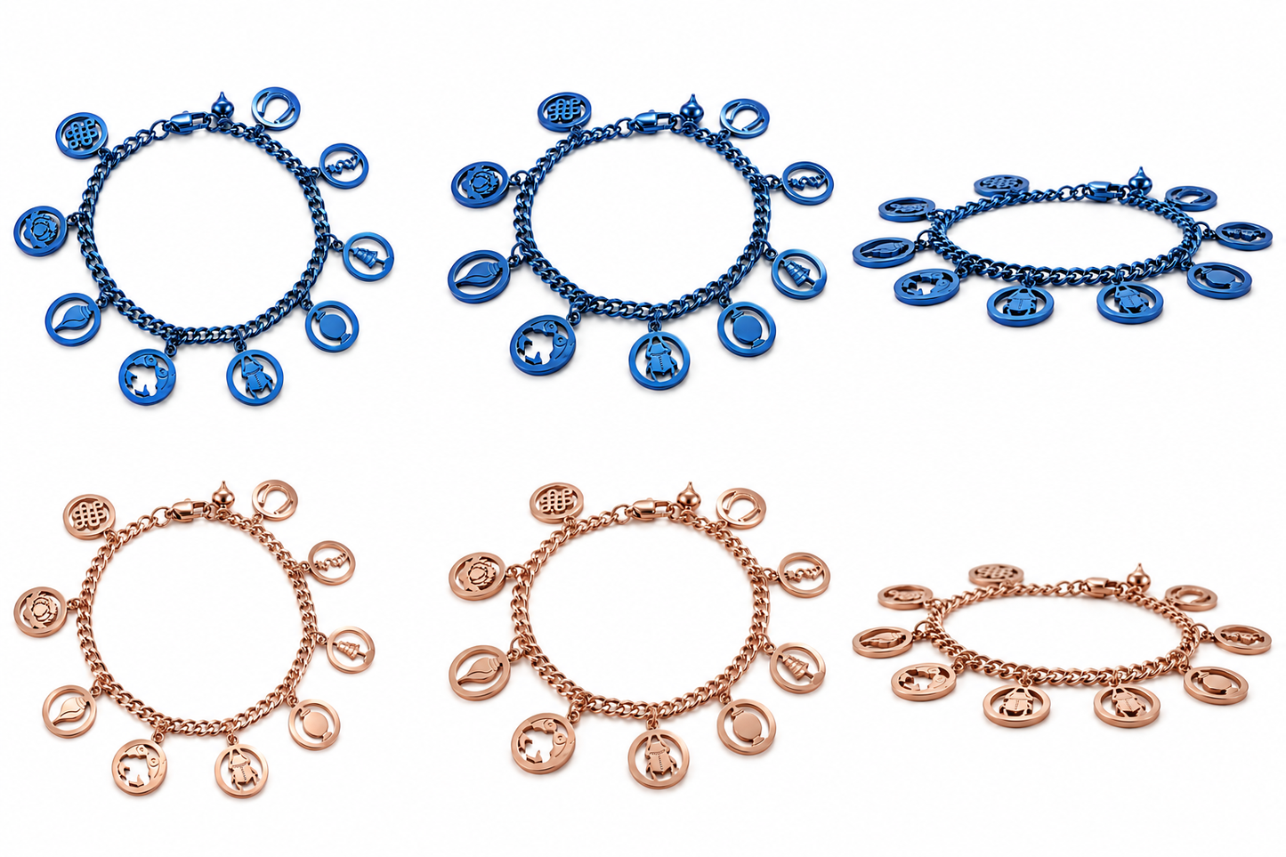 9 Mantra Charms Bracelet