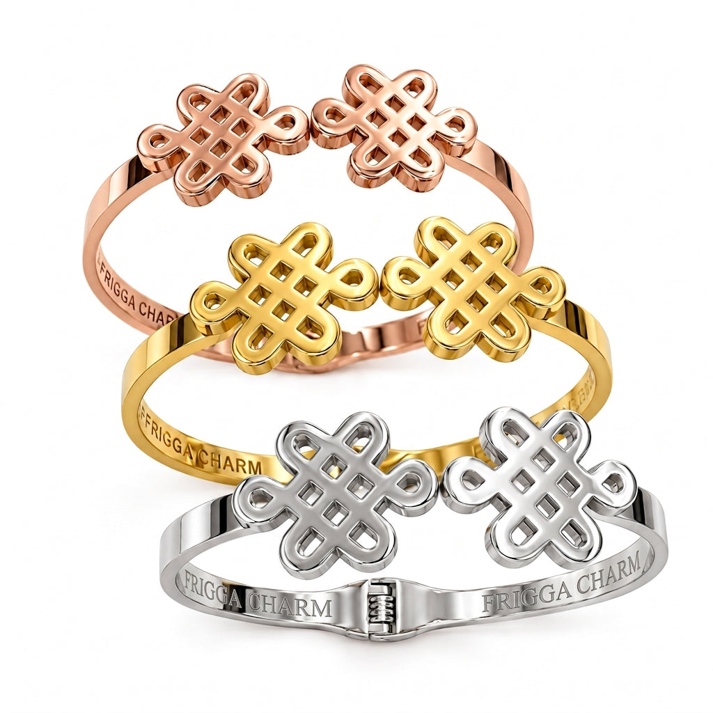 Double Mystic Knot Bangle